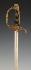 Photo 3 : SABRE D'OFFICIER SUPÉRIEUR D'INFANTERIE DE MARINE, modèle 1856, Troisième République. 29617R