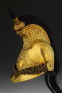 Photo 3 : CASQUE TROUPE DE DRAGONS, MODÈLE 1825 MODIFIÉ 1830, MONARCHIE DE JUILLET. 32544