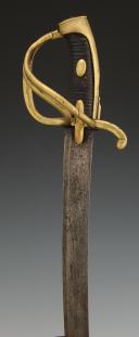 Photo 4 : SABRE DE CAVALERIE LÉGÈRE, modèle An XI, Premier Empire. 33978