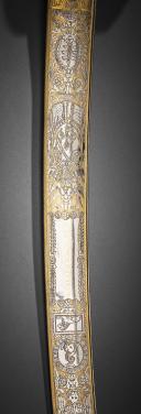 Photo 5 : Luxurious gilt admiral's saber, signed Manceaux, Restoration period. From the Philippe Missillier collection, Auction House Giquello, Drouot - rooms 5-6, March 6 & 7, 2025.
