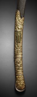 Photo 8 : Luxurious gilt admiral's saber, signed Manceaux, Restoration period. From the Philippe Missillier collection, Auction House Giquello, Drouot - rooms 5-6, March 6 & 7, 2025.