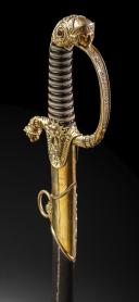 Photo 9 : Luxurious gilt admiral's saber, signed Manceaux, Restoration period. From the Philippe Missillier collection, Auction House Giquello, Drouot - rooms 5-6, March 6 & 7, 2025.