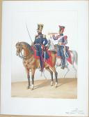1822. Artillerie à Cheval, Chef d'Escadron, Trompette.