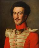 SOUS-LIEUTENANT DU 8ème RÉGIMENT SUISSE DE LA GARDE ROYALE RESTAURATION : huile sur toile, Restauration. 32913