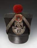 Shako of the 12th Light Infantry Regiment, model 1812, First Empire. 34226