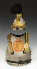 HELMET AND BREASTPLATE OF THE ROYAL GUARD CUIRASSIERS, model 1825, Restoration. 34403/34410.