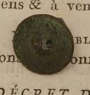 Photo 2 : BUTTON OF THE 2ND BATTALION OF THE RIVERINE REGIMENT, 1803 model, Consulate era. Price: $302.60