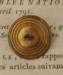 Photo 2 : BOUTON D'OFFICIER DU 35ème RÉGIMENT D'INFANTERIE, Premier Empire. 20737-17
