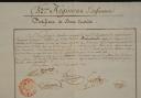 Photo 2 : 52nd Infantry Regiment. CERTIFICATE OF GOOD CONDUCT AWARDED TO SERGEANT OF THE VOLTIGEURS NICOLAS RAIMBAULT, November 30, 1806. 18909-17.