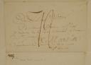 Photo 2 : LETTER FROM PIERRE ROMAN, a prisoner at Norman Cross in England, ADDRESSED TO MAYOR OF MARSEILLE ANTOINE** (Anthoine) on April 10, 1813. 18910-18