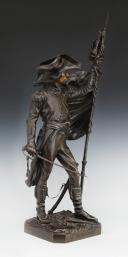 Photo 3 : ARMAND LE VÉEL - Bronze, cast iron from 1846: FLAG-BEARER OF THE 32nd INFANTRY HALF-BRIGADE, Revolution. 31167