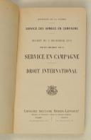 Photo 3 : Décret du 2 décembre 1913 portant règlement sur les services des armées en campagne