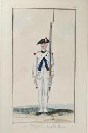 Photo 1 : Nicolas Hoffmann, Régiment Royal la Marine au règlement de 1786.