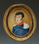 TROMPETTE DE CAVALERIE LÉGÈRE : Portrait miniature, Premier Empir