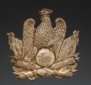 PLAQUE DE SHAKO D'OFFICIER DE LA GARDE NATIONALE, modèle 1848, Deuxième République. 31196