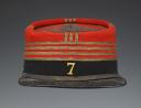 KÉPI DE COMMANDANT DU 7ème RÉGIMENT D'INFANTERIE, Second Empire. 32338R