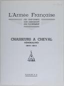 Photo 2 : L'ARMEE FRANCAISE Planche No 11 - CHASSEURS A CHEVAL - L. Rousselot