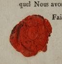 Photo 2 : Emigration. CERTIFICATE OF CHARLES FERDINAND DUKE OF BERRY TO LOUIS DE VERDALLE, March 20, 1800. 18913-3