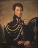 Photo 2 : LIEUTENANT OF THE GRENADIERS ON HORSEBACK OF THE ROYAL GUARD: Oil on canvas, Restoration period, late 19th century. 32912