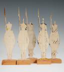 Photo 2 : INFANTERIE DE LA GARDE IMPÉRIALE PREMIER EMPIRE : SOLDATS DE STRASBOURG FIGURINE DE CARTE EN CARTON gouaché par la famille WURTZ, deuxième tiers du XIXème siècle, vers 1815-1848. 31156-5