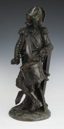 Photo 3 : ARMAND LE VÉEL - Paire de bronzes : TROMPETTE ET TAMBOUR D'INFANTERIE, Révolution. 31168