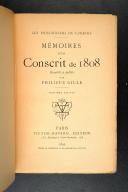 Photo 3 : GILLE. (P.). Mémoires d'un conscrit de 1808. 