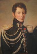 Photo 3 : LIEUTENANT OF THE GRENADIERS ON HORSEBACK OF THE ROYAL GUARD: Oil on canvas, Restoration period, late 19th century. 32912