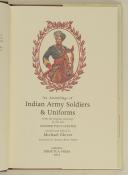 Photo 3 : GLOVER. An assemblage of indian army soldiers & uniform.  