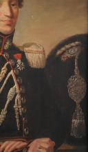Photo 4 : LIEUTENANT OF THE GRENADIERS ON HORSEBACK OF THE ROYAL GUARD: Oil on canvas, Restoration period, late 19th century. 32912