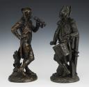 Photo 5 : ARMAND LE VÉEL - Paire de bronzes : TROMPETTE ET TAMBOUR D'INFANTERIE, Révolution. 31168