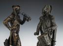 Photo 6 : ARMAND LE VÉEL - Paire de bronzes : TROMPETTE ET TAMBOUR D'INFANTERIE, Révolution. 31168