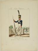 Photo 1 : GENTY : PLANCHE 12, GRENADIER DU RÉGIMENT DE LA REINE, GARDE ROYALE, 1815