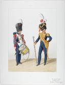 1824. Garde Royale. Artillerie à Pied. Tambour-Major.