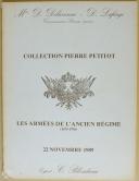 Photo 1 : CATALOGUE DE VENTE DE LA COLLECTION PIERRE PETITOT, 1989.