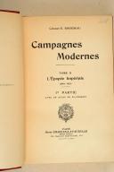 COLONEL BOURDEAU. Campagnes modernes, 3 tomes. 