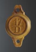 BOSSETTE POUR MORS DU 17ème RÉGIMENT DE DRAGON, modèle 1853, Second Empire. 29246-17