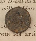 BOUTON DE LA MILICE PROVINCIALE DE TOLÈDE, Premier Empire. 20737-71