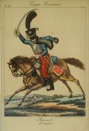 Photo 2 : MARTINET : Troupes françaises, planche 6, 1er Régiment de Hussards, Premier Empire.