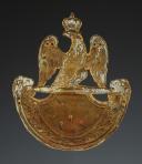 Photo 2 : PLAQUE DE SHAKO D'OFFICIER FUSILIER DU 14ème RÉGIMENT D'INFANTERIE DE LIGNE, modèle 1812, Premier Empire. 33846