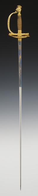 Photo 3 : OFFICER'S SWORD OF THE KING'S MILITARY HOUSEHOLD GENDARMES, model 1814, Restoration period. 30019