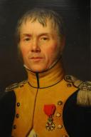 Photo 3 : LIEUTENANT CLAUDE JOSEPH REVERCHON, DU 9ème RÉGIMENT DE CUIRASSIERS, BLESSÉ À LA BATAILLE DE WAGRAM : Huile sur toile, Premier Empire. 32916