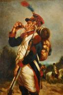 Photo 3 : CHARLET – Grenadier d’infanterie de ligne Premier Empire : huile sur toile. XIXème siècle. 33374