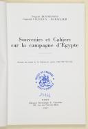 Photo 3 : Srgt BONNEFONS - Cl CAILLEUX-BARALLIER Souvenirs et Cahiers sur la campagne d'Egypte