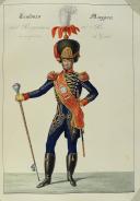 Photo 4 : ANONYME. Régiments d'infanterie et Garde royale en grand et petit uniforme vers (1820).