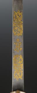 Photo 5 : HUNTING DAGGER WITH THE CYPHER OF NICHOLAS II, Tsarist Era. 29922