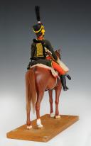 Photo 10 : LEPELTIER DANIEL : MANNEQUIN MINIATURE À CHEVAL REPRÉSENTANT UN HUSSARD DU 7ème RÉGIMENT Premier Empire, XXème siècle. 30451