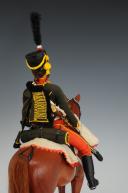 Photo 11 : LEPELTIER DANIEL : MANNEQUIN MINIATURE À CHEVAL REPRÉSENTANT UN HUSSARD DU 7ème RÉGIMENT Premier Empire, XXème siècle. 30451