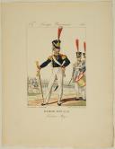 Photo 1 : GENTY : PLANCHE 13,  TAMBOUR MAJOR, GARDE ROYALE, 1815