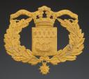PLAQUE DE SHAKO DE LA GARDE RÉPUBLICAINE, modèle 1906, Troisième République. 29246-53