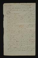 24th Line Infantry Regiment. SIGNED AUTOGRAPH LETTER FROM COLONEL JAMIN TO THE MINISTER OF WAR, DUKE OF FELTRE, urgently requesting the appointment of the proposed officers and non-commissioned officers, November 25, 1811. Item number: 18909-20.